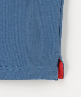 J.PRESS KIDS 【110-130cm】襟ストライプ ブロッキングポロシャツ ブルー系2