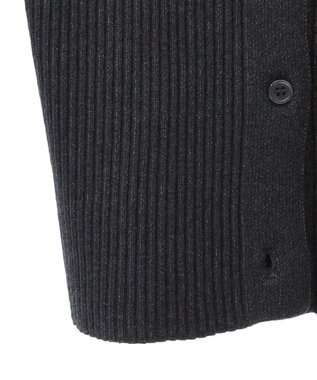 CRAFT STANDARD BOUTIQUE 襟付きニットコンパクトカーディガン Navy