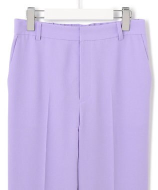 23区 【洗える】トロピカル2WAYストレッチ テーパード パンツ ライラック系