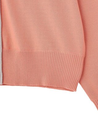 Green Parks ここちニット衿付き配色プルオーバー Pink