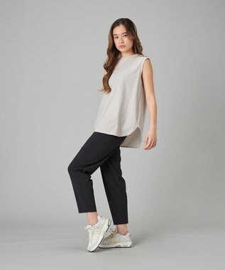 Chacott Chacott BALANCE EasyCare+ノースリーブＴシャツ グレージュ