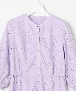 ANY SIS エンブロイダリー ワンピース ラベンダー