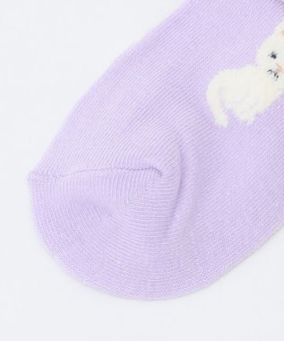 ANY KIDS 【3点セット】ソックス （ネコ・リボン） ラベンダー