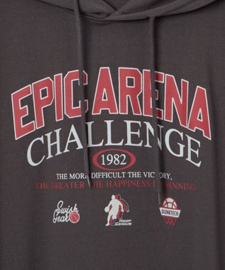 WEGO 【ユニセックス着用ITEM/手洗い可】ロゴノースリーブパーカー スミクロ