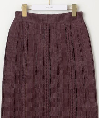 ANY SIS 【2点セット】ニット セットアップ ブラウン