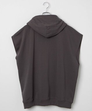 WEGO 【ユニセックス着用ITEM/手洗い可】ロゴノースリーブパーカー スミクロ