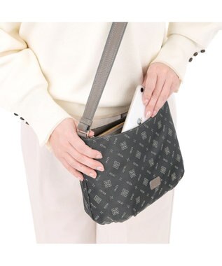 IBIZA モノグラムナイロン　ショルダーバッグ ダークグレー