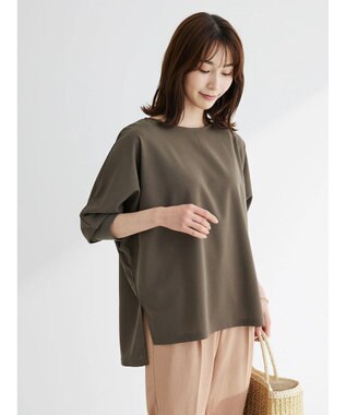 Green Parks ジョーゼットドルマンカットプルオーバー Khaki