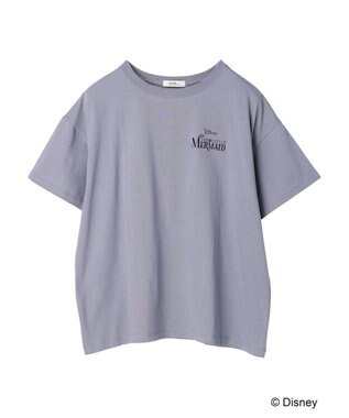 earth music&ecology リトル・マーメイド / プリントTee Charcoal Gray