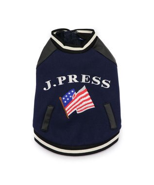 PET PARADISE J.PRESS スタジャン スターズ＆ストライプス 小型犬 紺（ネイビー・インディゴ）