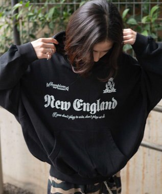 WEGO 【ユニセックス着用ITEM】グラフィックバルーンクロップドプルパーカー