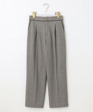 ANY SIS 【洗える】ハイウエストソフトテーパード パンツ モノトーン系