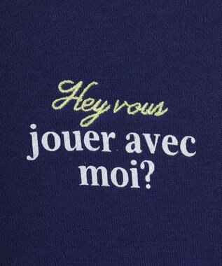 earth music&ecology アソートロゴフーディー Blue