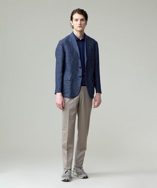 J.PRESS MEN 【ストレッチ / ウォッシャブル可 】布帛ライクスマートジャージー パンツ ベージュ系