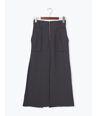 Te chichi フロントZIPトリコットタイトスカート チャコールグレー