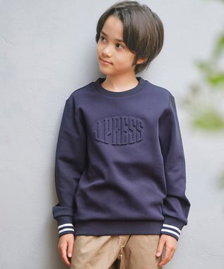 J.PRESS KIDS 【100-130cm】 ダンボールエンボスロゴトレーナー