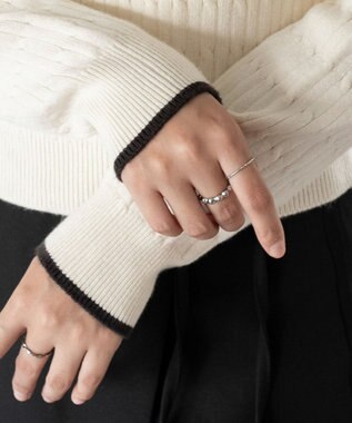 WEGO 【WEB限定/25年秋冬新作】別注USPOLOヘンリーネックニットPO ホワイトアイボリー