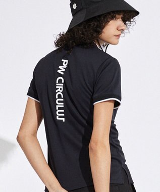 PW CIRCULUS 【UVカット / 吸水速乾】【WOMEN】グラフィティ モック T ゴルフウェア レディース ブラック系