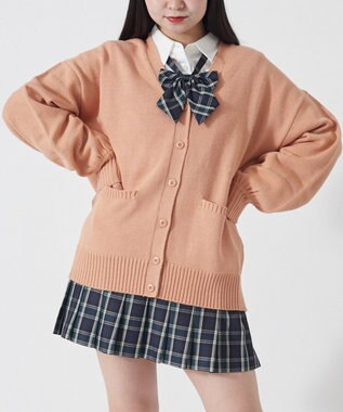 WEGO 【SCHOOL ITEM】ニットカーディガン オレンジ