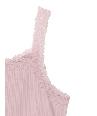 earth music&ecology ２ＷＡＹスクエア＆Vネックネックレースタンクトップ Pink