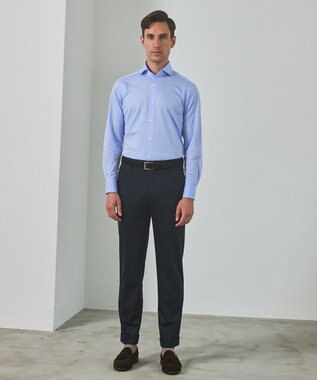 GOTAIRIKU セットアップ対応【洗える/ストレッチ/シワになりにくい】ウォッシャブルジャージー セットアップパンツ_無地（25年モデル） ネイビー系