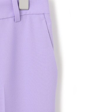 23区 【洗える】トロピカル2WAYストレッチ テーパード パンツ ライラック系