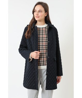 DAKS スウェードキルトコート ネイビー