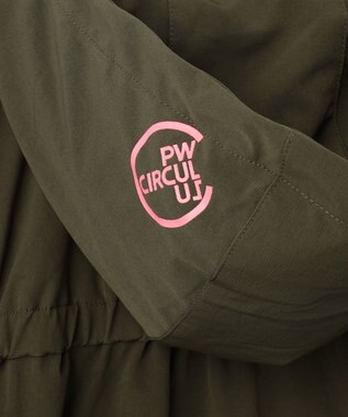 PW CIRCULUS 【 伸縮性あり 】【WOMEN】シャーリングアノラック ブルゾン カーキ系