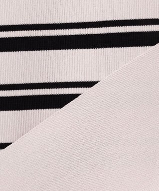 ANY SIS 【アイスタッチ】ボートネックニット プルオーバー ベージュ×ブラック