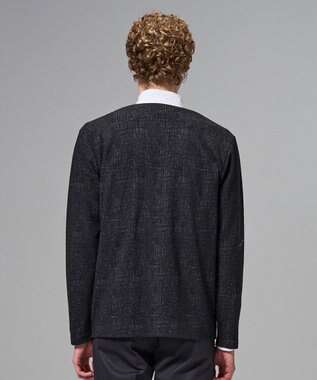 JOSEPH HOMME 【イージーケア】パフィーチェックジャージー　カーディガン グレー系