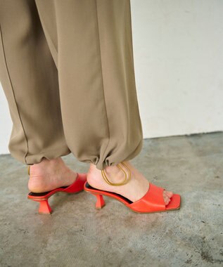 GRACE CONTINENTAL バックサテンカーゴパンツ カーキ