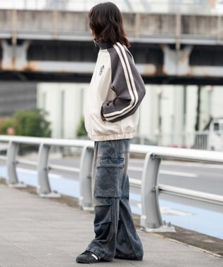 WEGO 【ユニセックス着用ITEM】フェイクスウェードトラックジャケット グレー