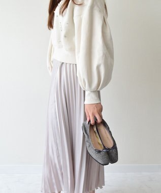 Bridget Birkin ＜抗菌消臭＞【Bridget Birkin】スクエアデイリーバレエシューズ グレー雑材