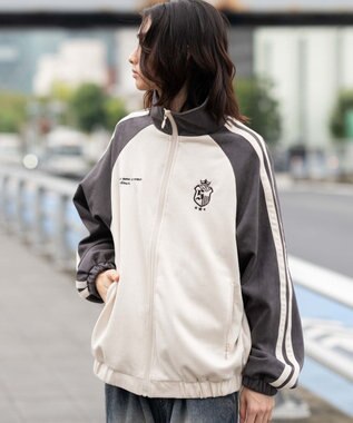 WEGO 【ユニセックス着用ITEM】フェイクスウェードトラックジャケット グレー