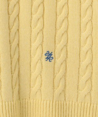 組曲 カシミヤブレンドバルキーケーブル ニット イエロー系