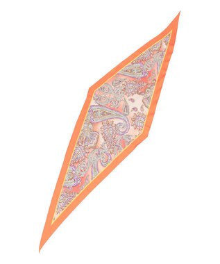 23区 Erica ペイズリー柄 ダイヤ スカーフ ピンク系