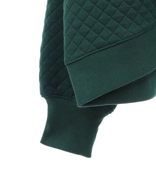 Green Parks ショート丈キルトロゴプルオーバー Green