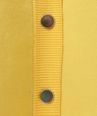Green Parks Ｍｉｆｆｙ／フェイスジャガードニットカーディガン Yellow