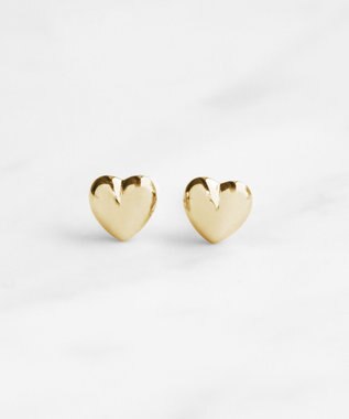 TOCCA 【WEB限定】WITH HEART MINI PIERCED EARRINGS K10 ピアス イエローゴールド系