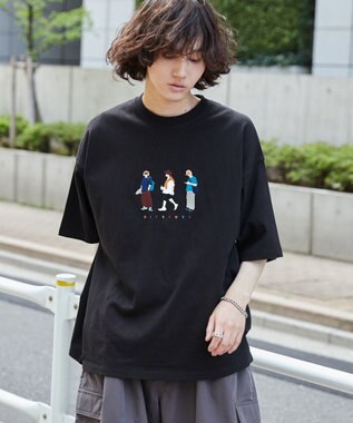 WEGO 【ユニセックス着用ITEM/綿100%/MLサイズ展開】CITY　BOYS　T（S） ブラック