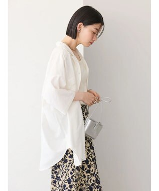 AMERICAN HOLIC 接触冷感＋ＵＶカットＷポケットＢＩＧシャツチュニック Off White