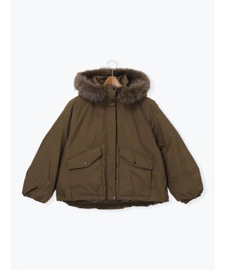 Te chichi 【宮本茉由着用】フードショートダウンジャケット カーキ