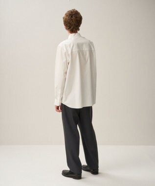 ATON SUVIN BROAD | スタンダードシャツ - UNISEX WHITE