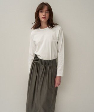 ATON DRY COTTON JERSEY | ロングスリーブＴシャツ WHITE