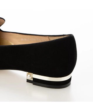 MODE ET JACOMO <MODE ET JACOMO>ビジューバックル付きオペラシューズ ブラックスエード