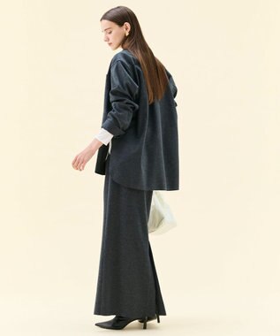 BEIGE， MONTAIGNE / ウールオーバーサイズシャツ C.Gray