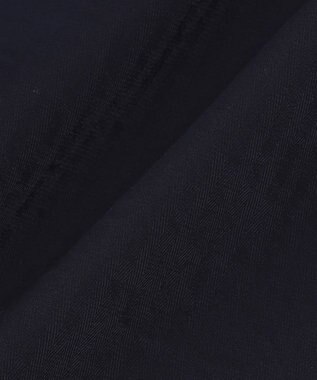 J.PRESS MEN メカニカルストレッチ ヘリンボンパンツ ネイビー系