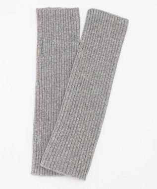 UNFILO ふわふわニット アームウォーマー グレー
