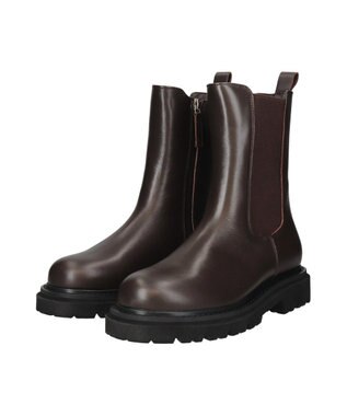 Bridget Birkin 【PARADIS COULEUR】防滑ソール撥水サイドゴアショートブーツ ダークブラウン