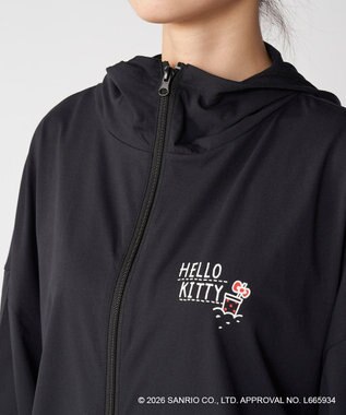 OP／FILA 【Ocean Pacific×ハローキティ】ラッシュパーカー ブラック